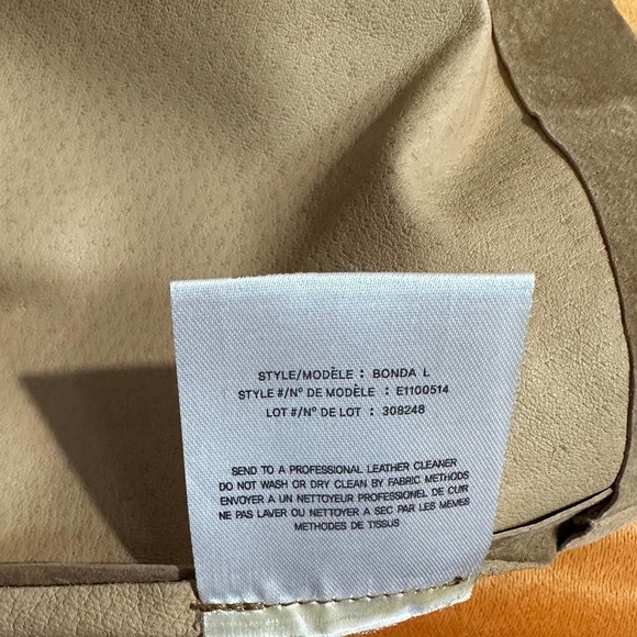 Theory Beige Leather Sleeveless Tank Top - Picture 5 of 9